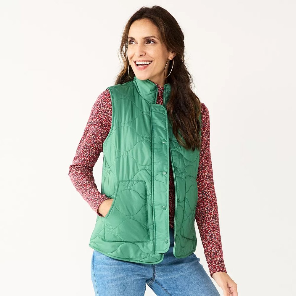 Women's Croft & Barrow Quilted Vest